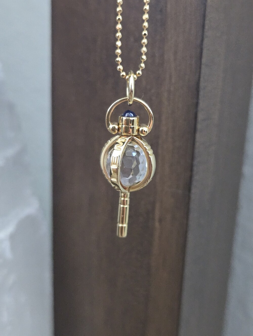 Monica Rich Kosann 18k Carpe Diem Key Pendant Necklace